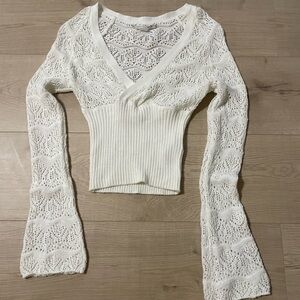 V neck unique sweater